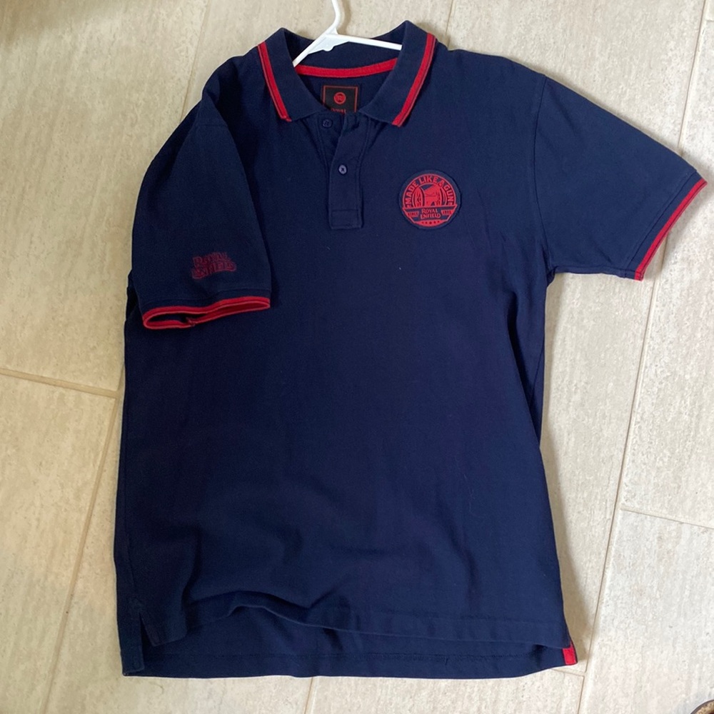 BUNDLE 2 collared shirt embroidered on shirt & sleeve XL fits like lg